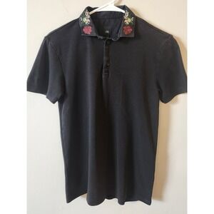 River Island Black Polo Shirt -‎ Women's Size XS